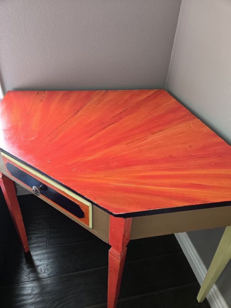 Colorful Corner Desk and Chair