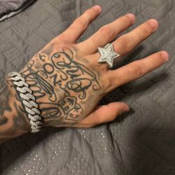 moissanite lab grown diamond ring 