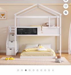Kids bunk bed  (including Twin Mattress)