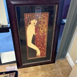 Framed Art Woman 32x52