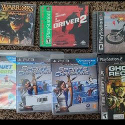 Lot Of 7 Playstation Gamez
