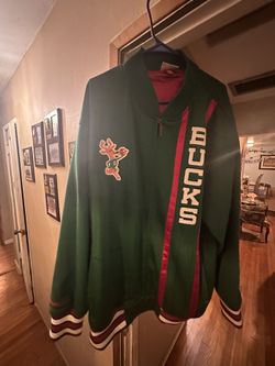 Mitchell N Ness Jacket Milwaukee Bucks