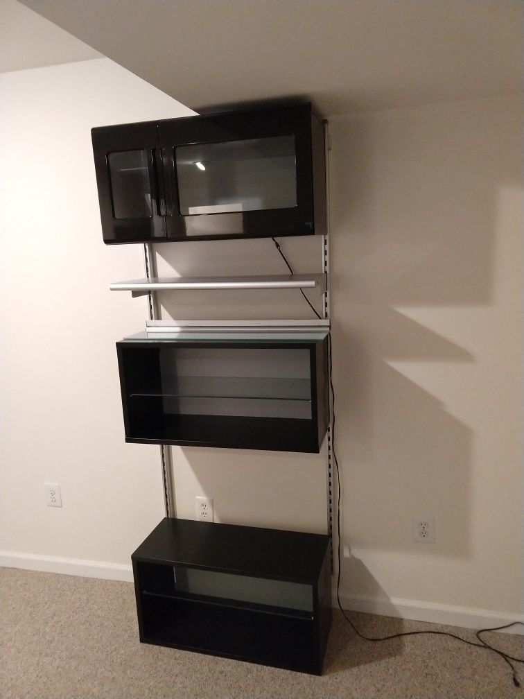 Ikea wall mount storage/audio shelfing