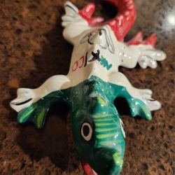 Handpainted Mexico Lizzard