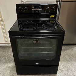 Maytag Black Glass Top Stove