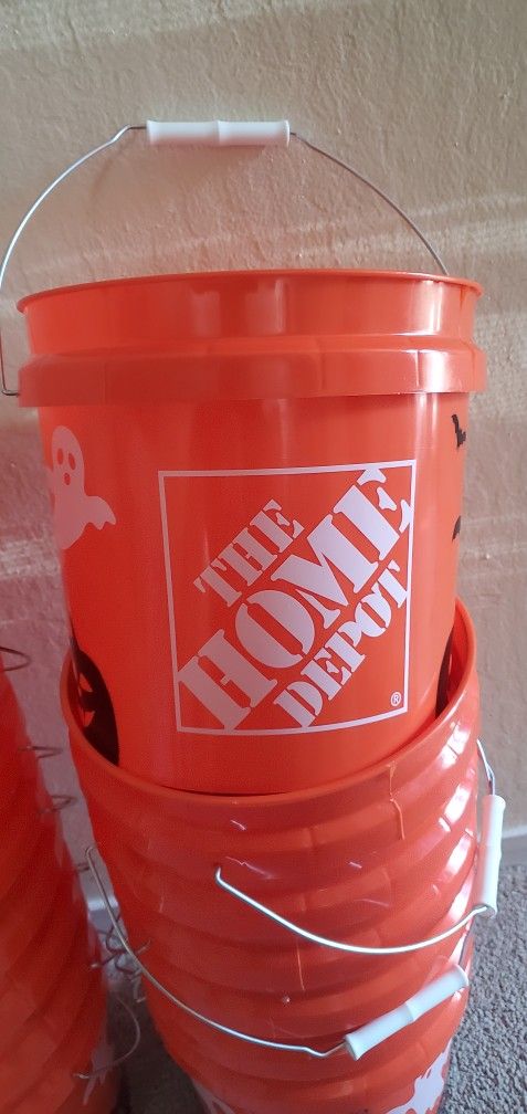 Home Depot Holloween Buckets