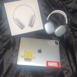 MacBook and AirPod Max