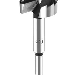 40mm Forstner Drill Bit – Carbon Steel for Woodworking & Cabinetry