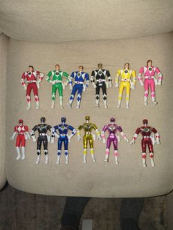 Vintage power ranger action figures '93 & '95
