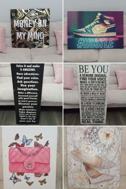 Asthetic Wall Art Canvas ($10 each)