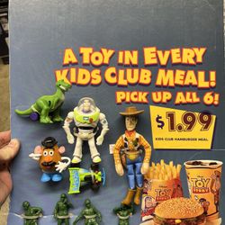 Original Burger King Toy Story Toys 