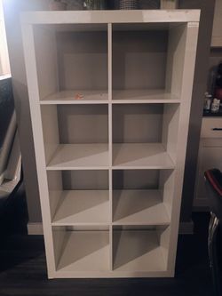 2 White CUBBY Shelves
