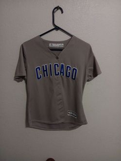 Chicago Cubs Majestic Gray Baseball Jersey