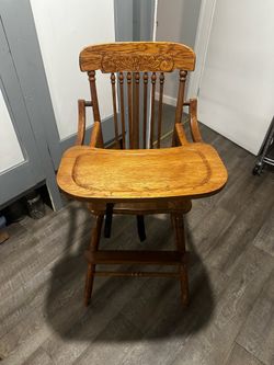 Oak wooden high hair