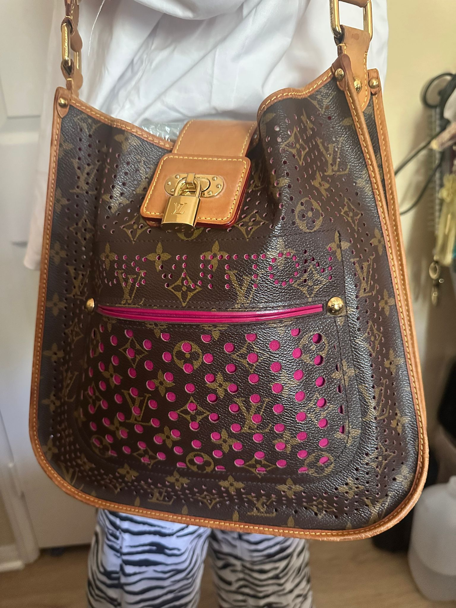 Louis Vuitton Perforated Musette Fuchsia
