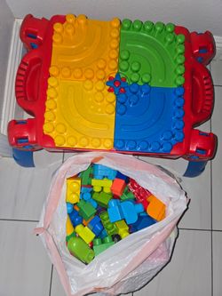 Mega Bloks and Table