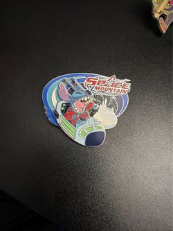 2008 Disney Disneyland Mickeys Odyssey Stitch on Space Mountain Slider Pin