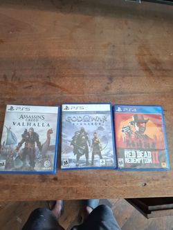 Assassin's creed ps5 god of war ps5 red dead 2 ps4