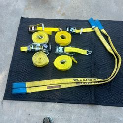 2” X 30’ Ratchet Straps And 6400lb Straps