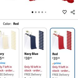 Tablerunner Cheesecloth  12 Pack