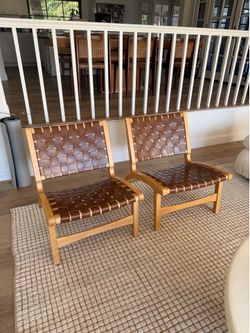 Opalhouse Leatherette Woven Accent Chair