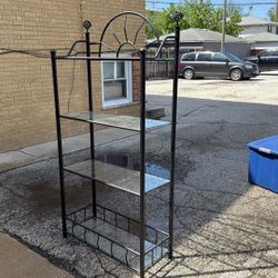 Bookshelf With Glass Shelves