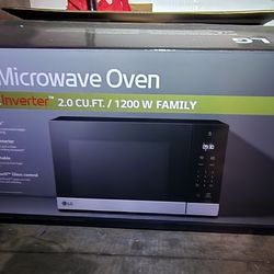 Brand New ( openbox )  LG Smart Inverter 2.0 cu ft 1200W Family Size Microwave – NeoChef – Never Used”