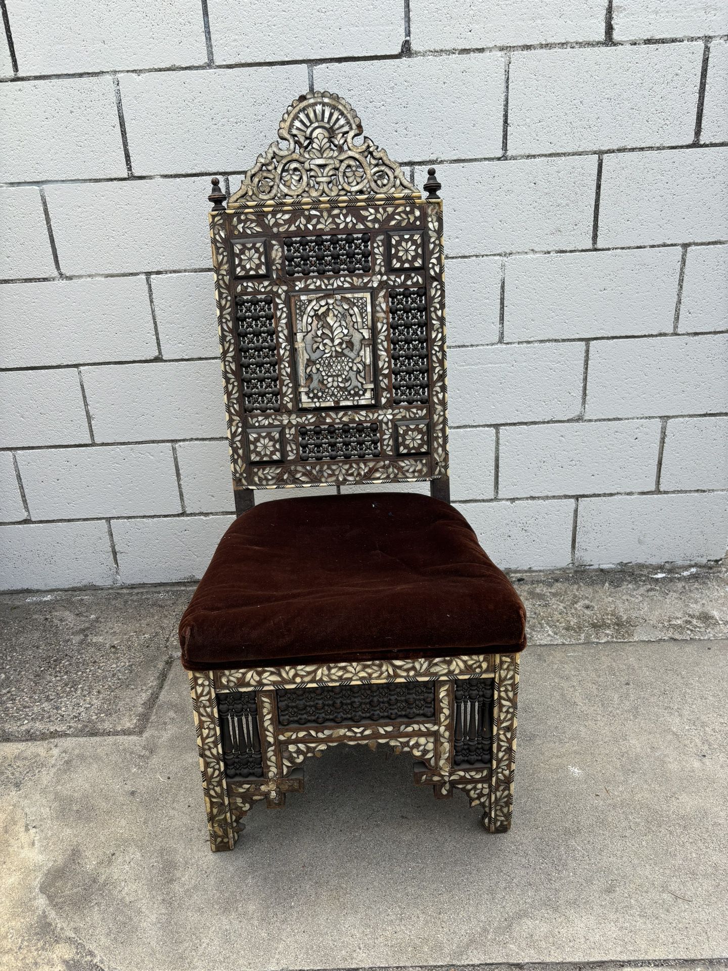 Moroccan Inlayed Chair