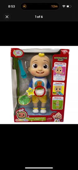 Cocomelon Deluxe Interactive JJ Doll Feed Dress And Sing Interactive Toy NEW