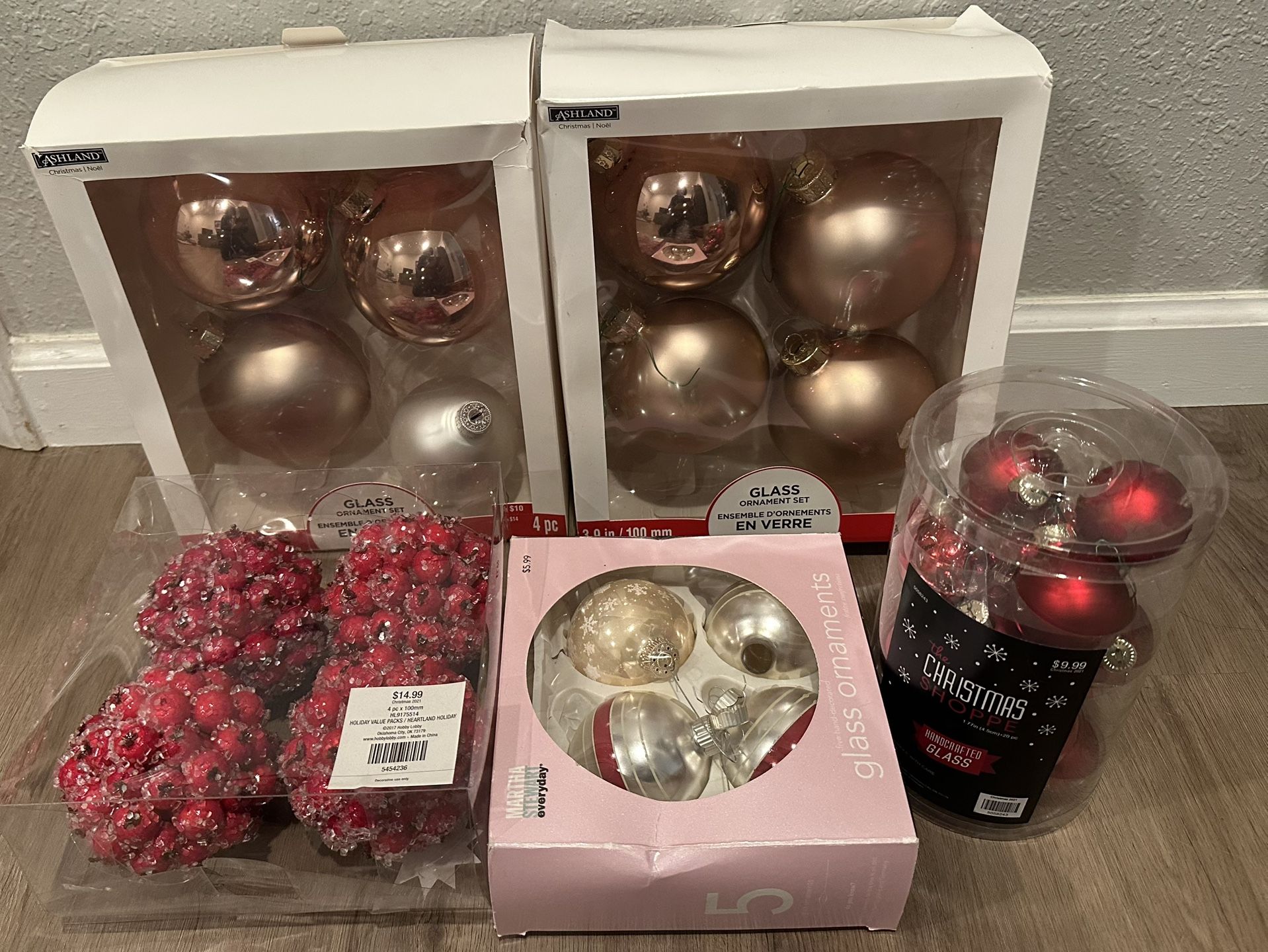 Assorted Holiday Christmas Ornaments