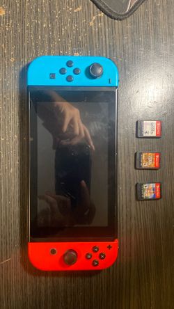 Nintendo switch (dock and hdmi, games, joy con controller, legend of zelda breath of the wild holder)