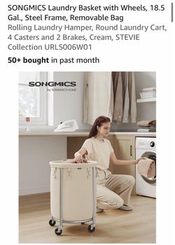 Laundry basket on wheels