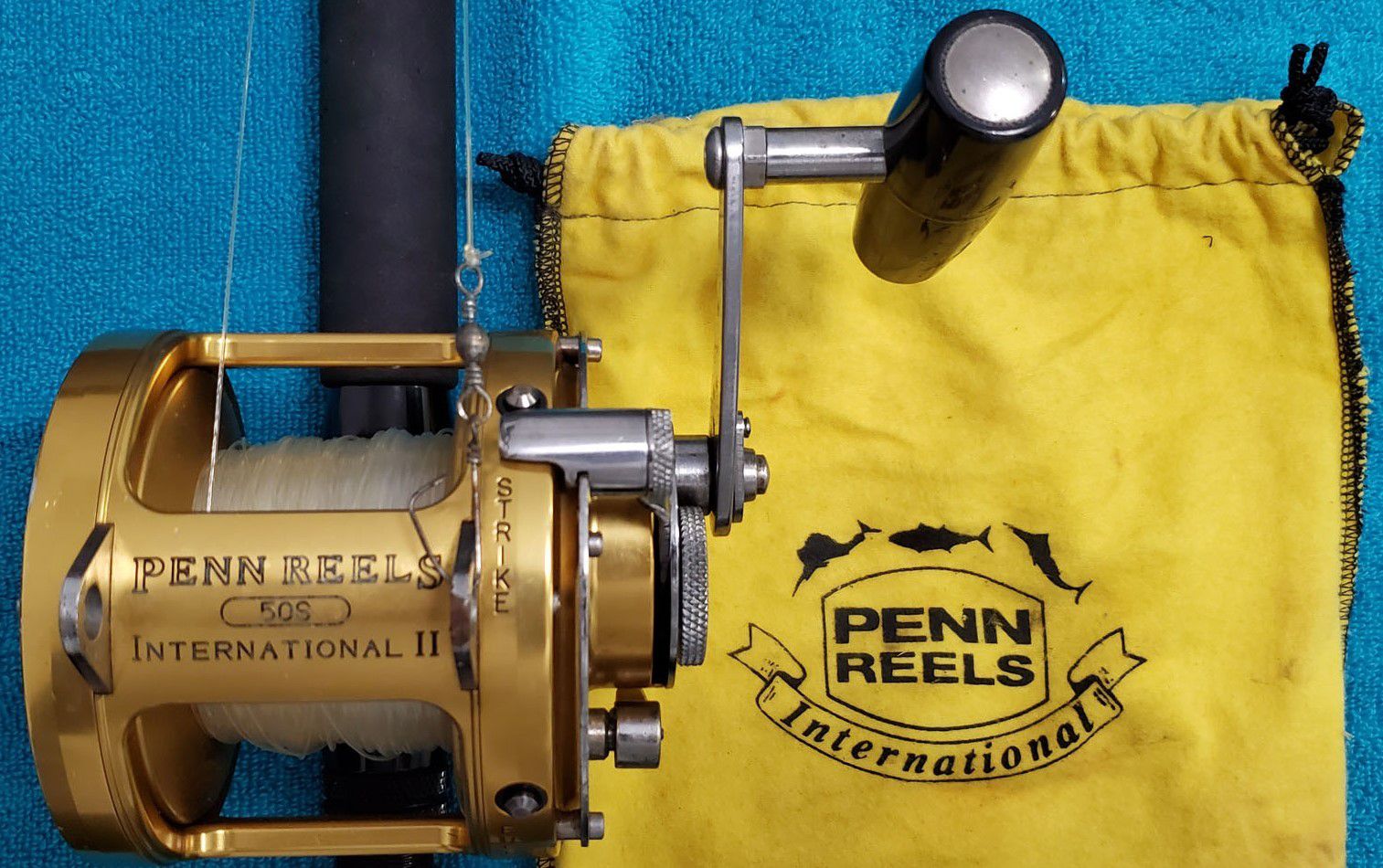 Penn Reels International II 50S - Two Speed – mounted on a RMS