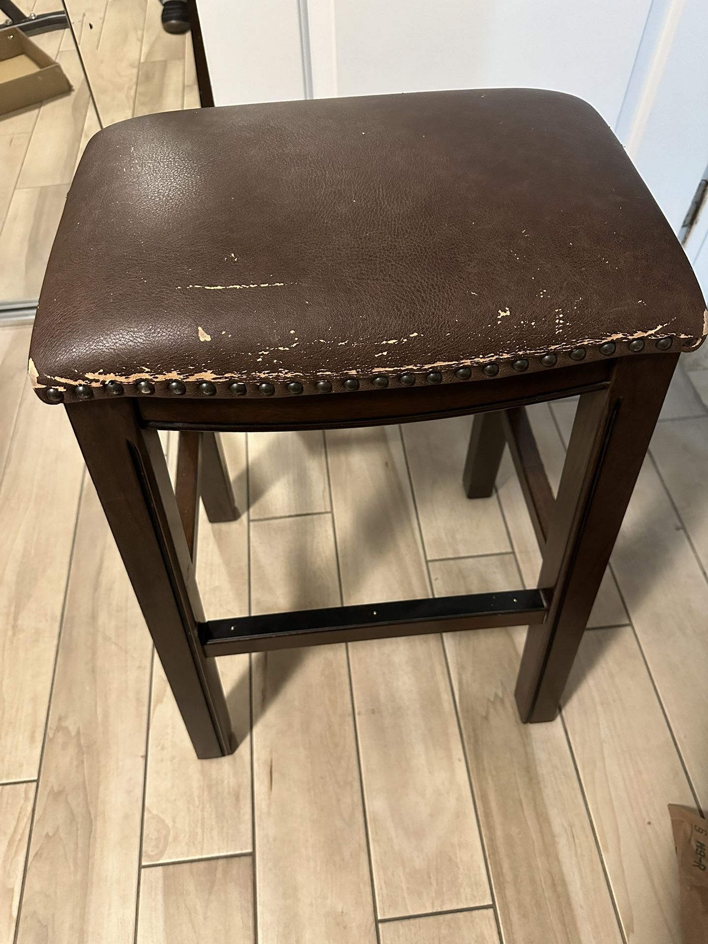 Set Of Stools, Wood.