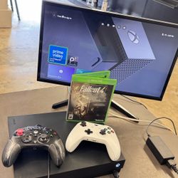 Microsoft Xbox One X 500gb one wired controller one wireless no back no trades pick in Tacoma FIRM PRICE