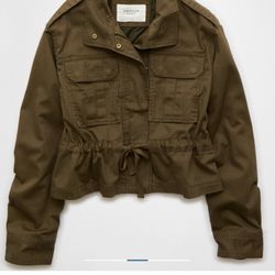American Eagle Peplum Military Jacket