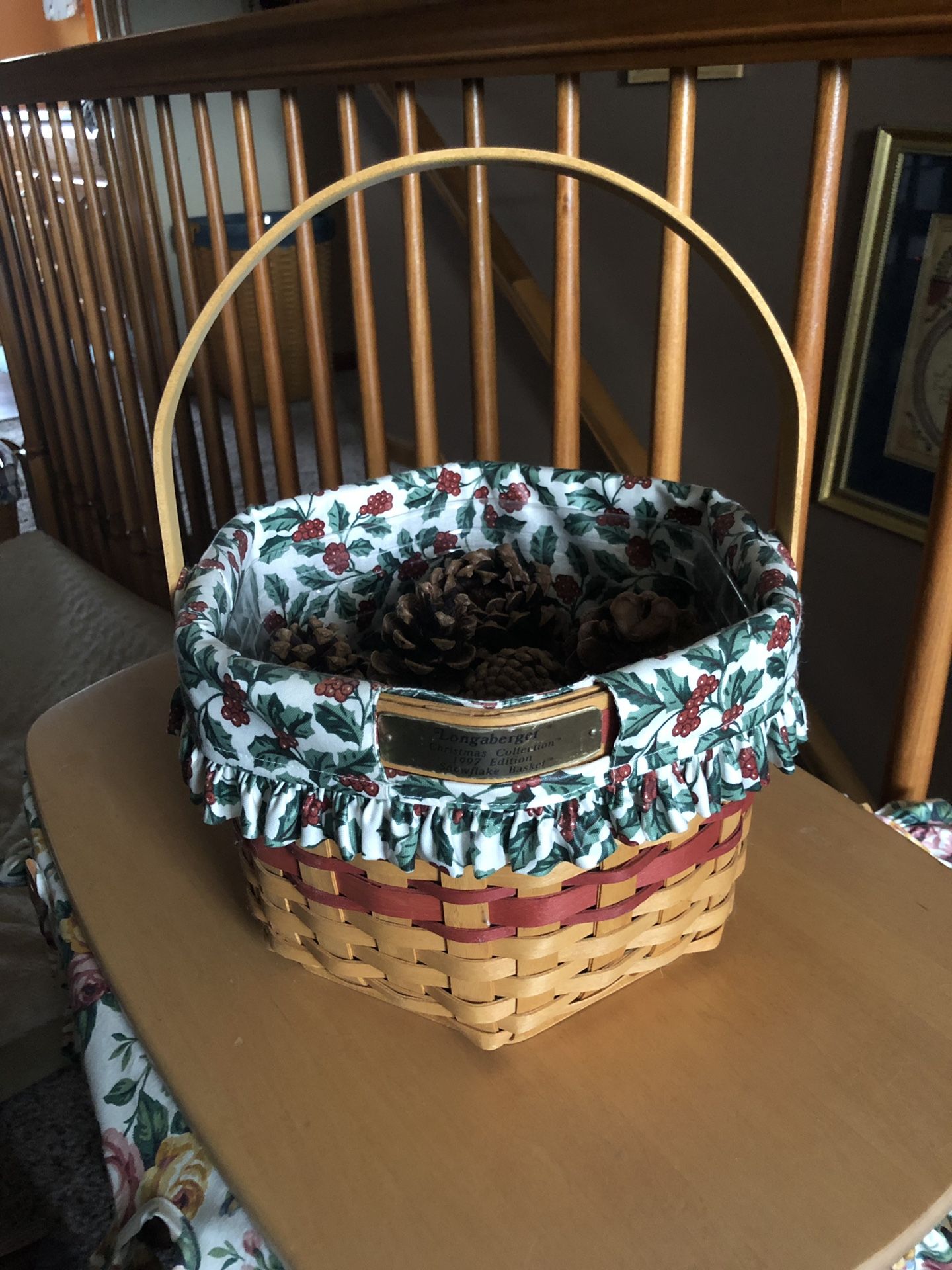 LONGABERGER 1997 Snowflake basket