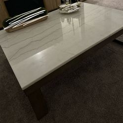 Grey Coffee Table Marble Top