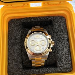 Invicta Speedway Men’s Watch 39.5mm, Steel Gold