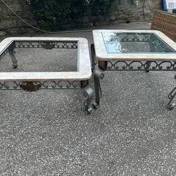 Marble Coffee And End Table