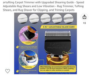Carpet trimmer with upgraded shearing guide – Speed adjustable rug