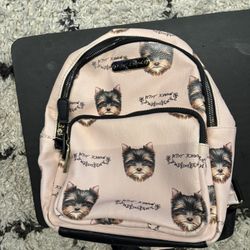 sey Johnson Yorkie  Backpack
