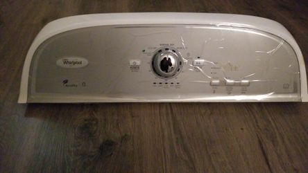 Whirlpool dryer front panel with dial