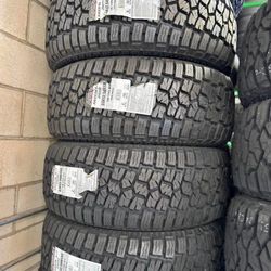 33x12.50R17LT Set Of 4 Arisun A/T New Tires 