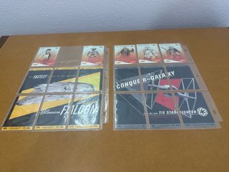 Millennium Falcon and Tie Fighter Cards