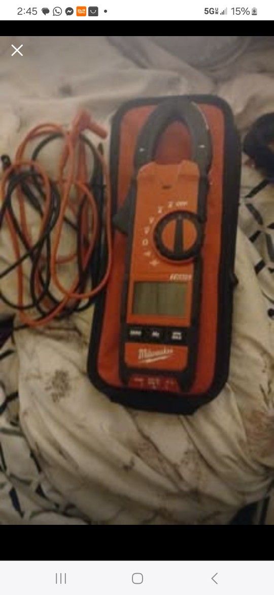 Milwaukee clamp tester