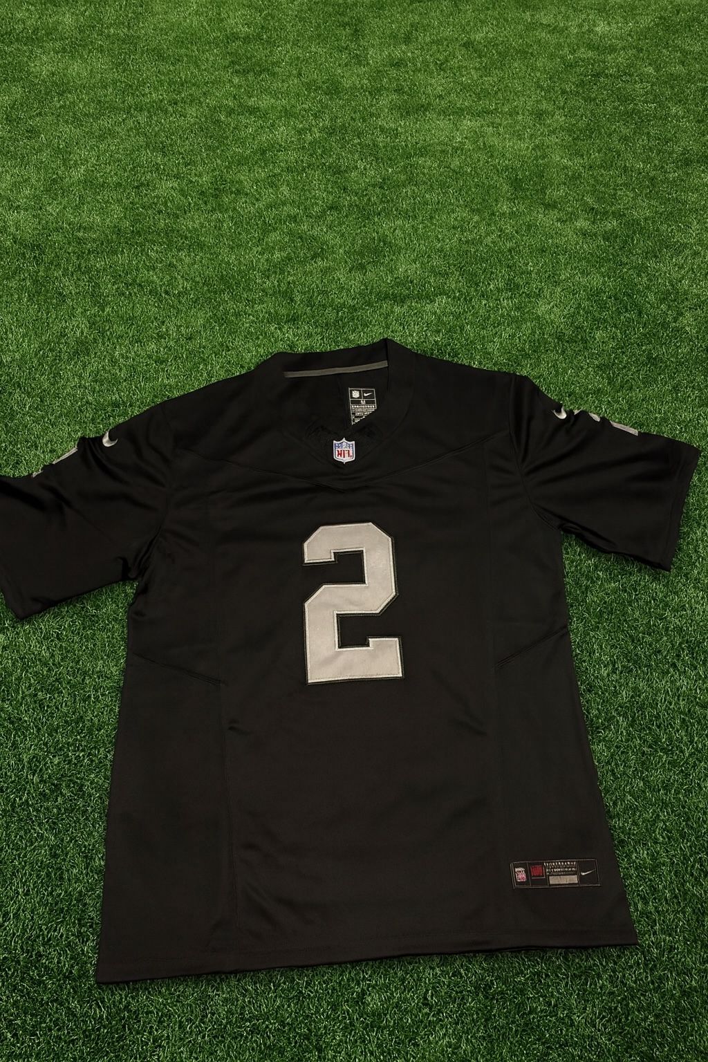 🏈 Raiders #2 Jeanty Black NFL Jersey – Men’s Medium (New with Tags)