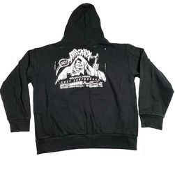 Lost Surfboards Mayhem Reaper Hoodie Mens Large Black Graphic Pullover Skater