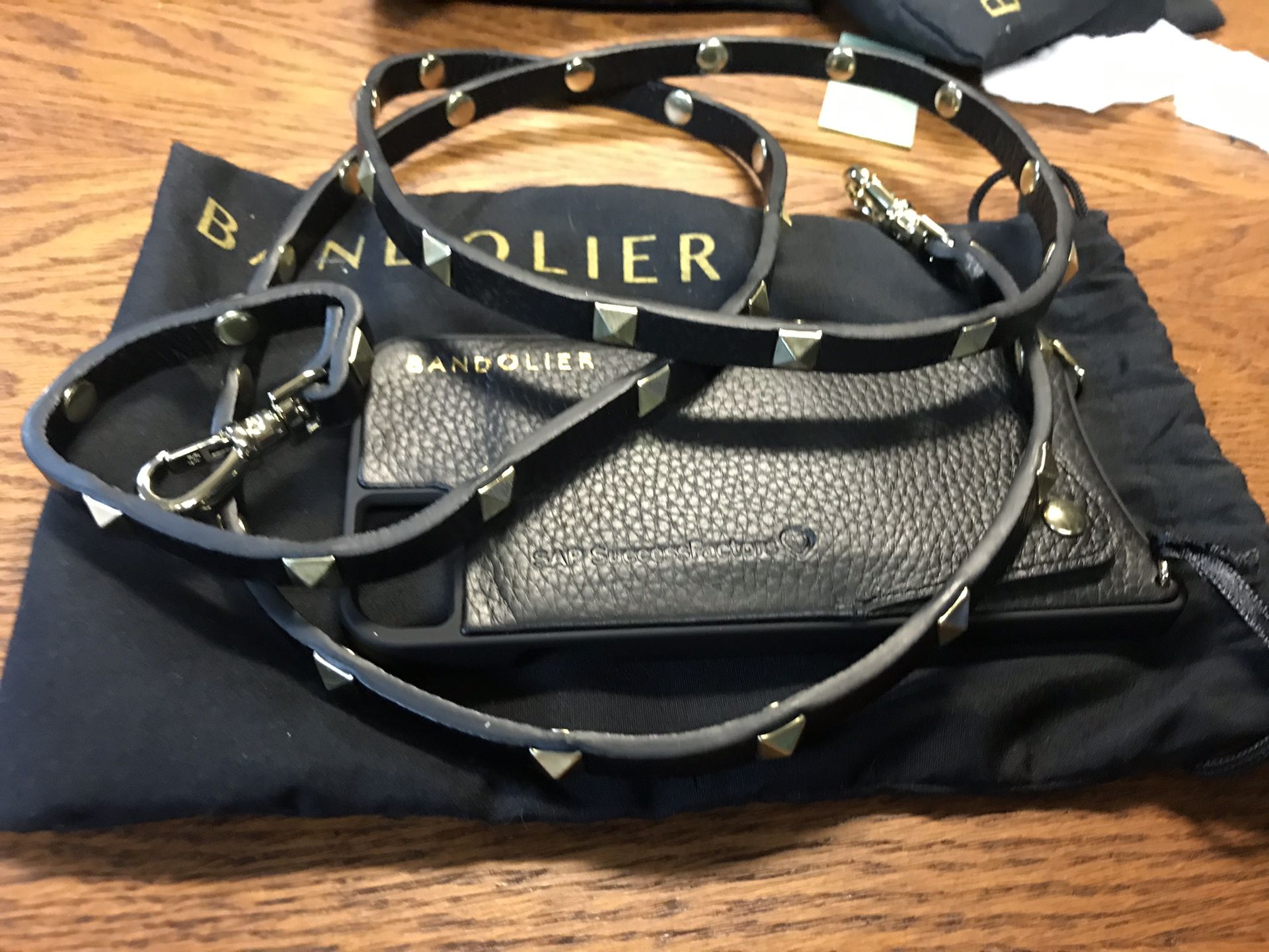 Authentic BANDOLIER iPhone case with strap