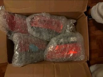 2014-2021 Jeep Grand Cherokee Red Black LED Tail Light Pair Set